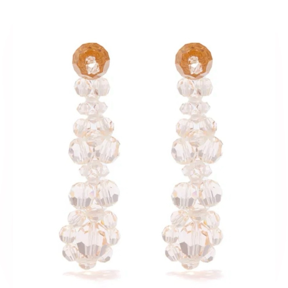 Simone Rocha Victorian Flower Drop Earrings